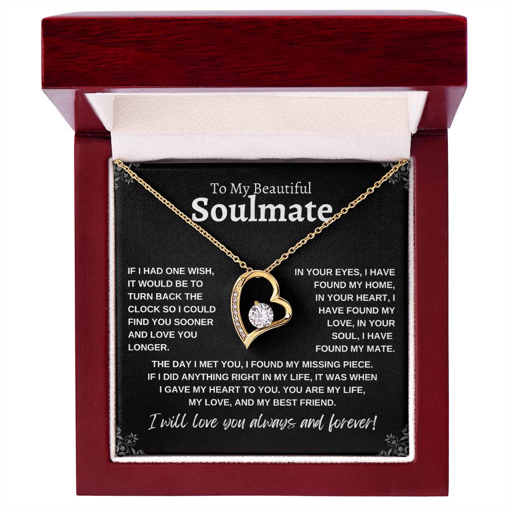 To My Beautiful Soulmate | Forever Love Necklace