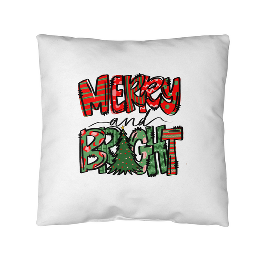 Merry and Bright | Outdoor Pillow