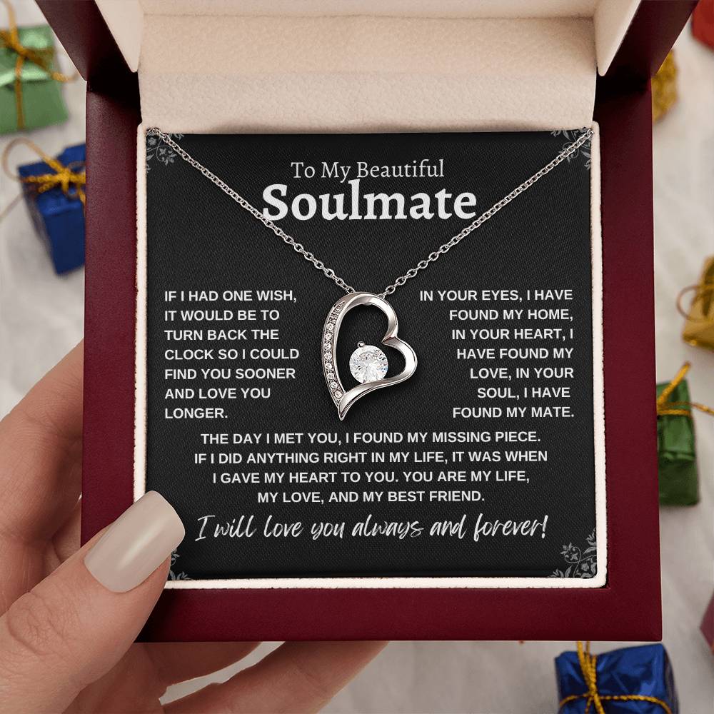 To My Beautiful Soulmate | Forever Love Necklace