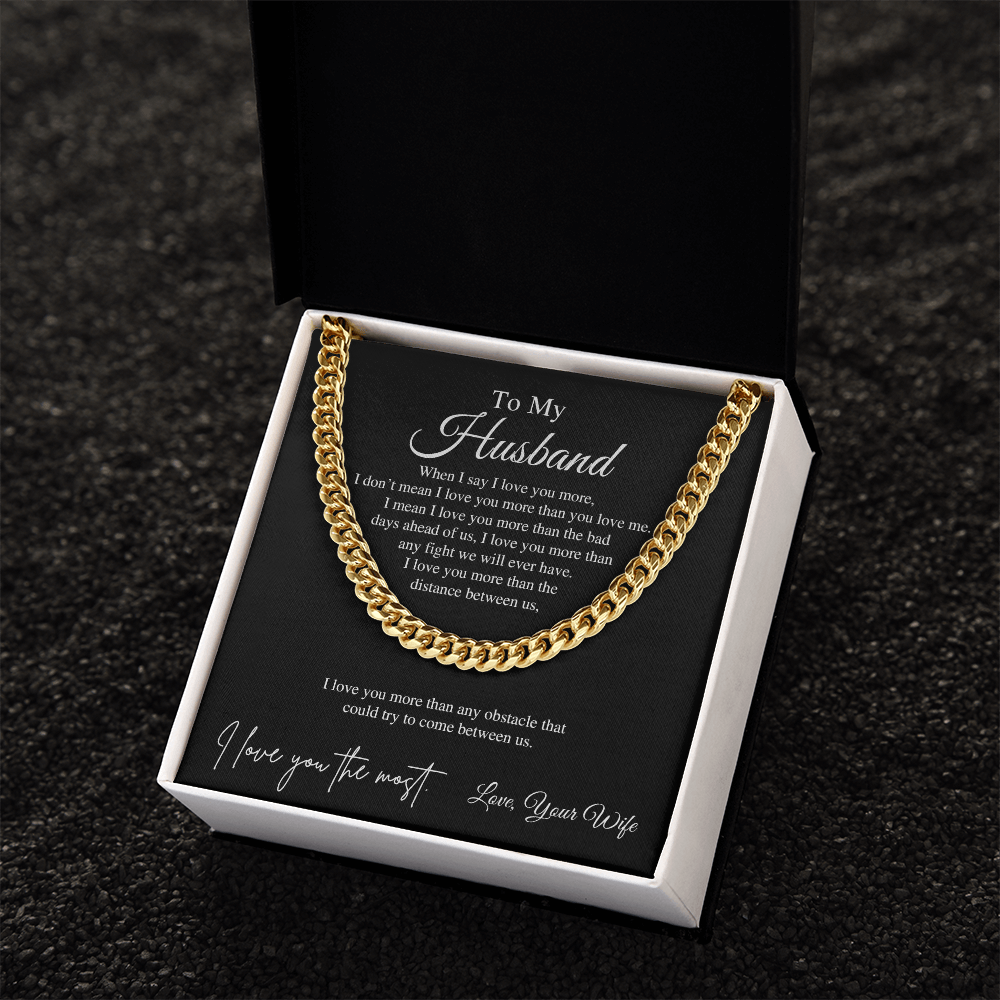 To My Husband | Cuban Link Chain
