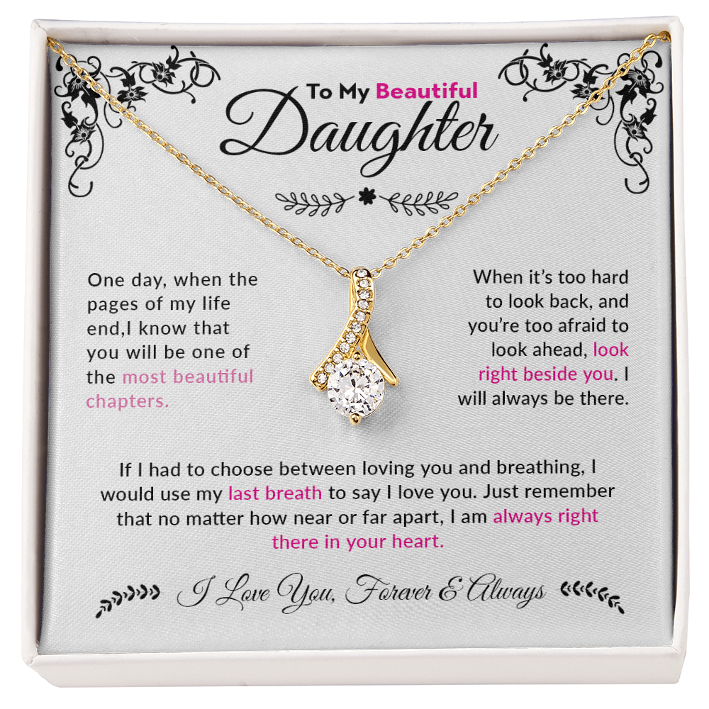To My Beautiful Daughter | Alluring Beauty Necklace
