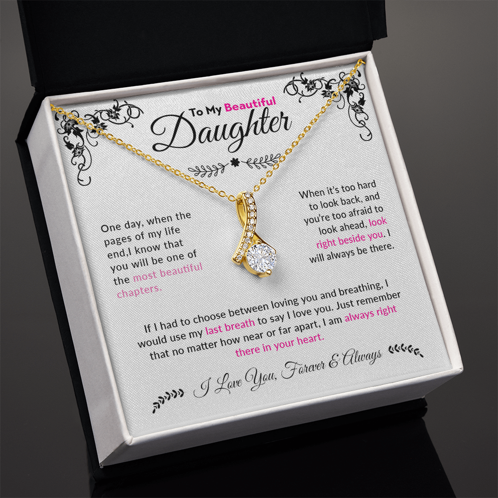 To My Beautiful Daughter | Alluring Beauty Necklace