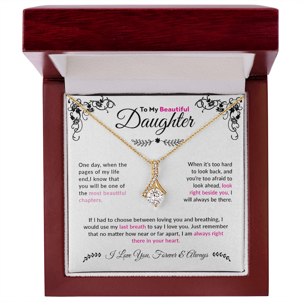 To My Beautiful Daughter | Alluring Beauty Necklace