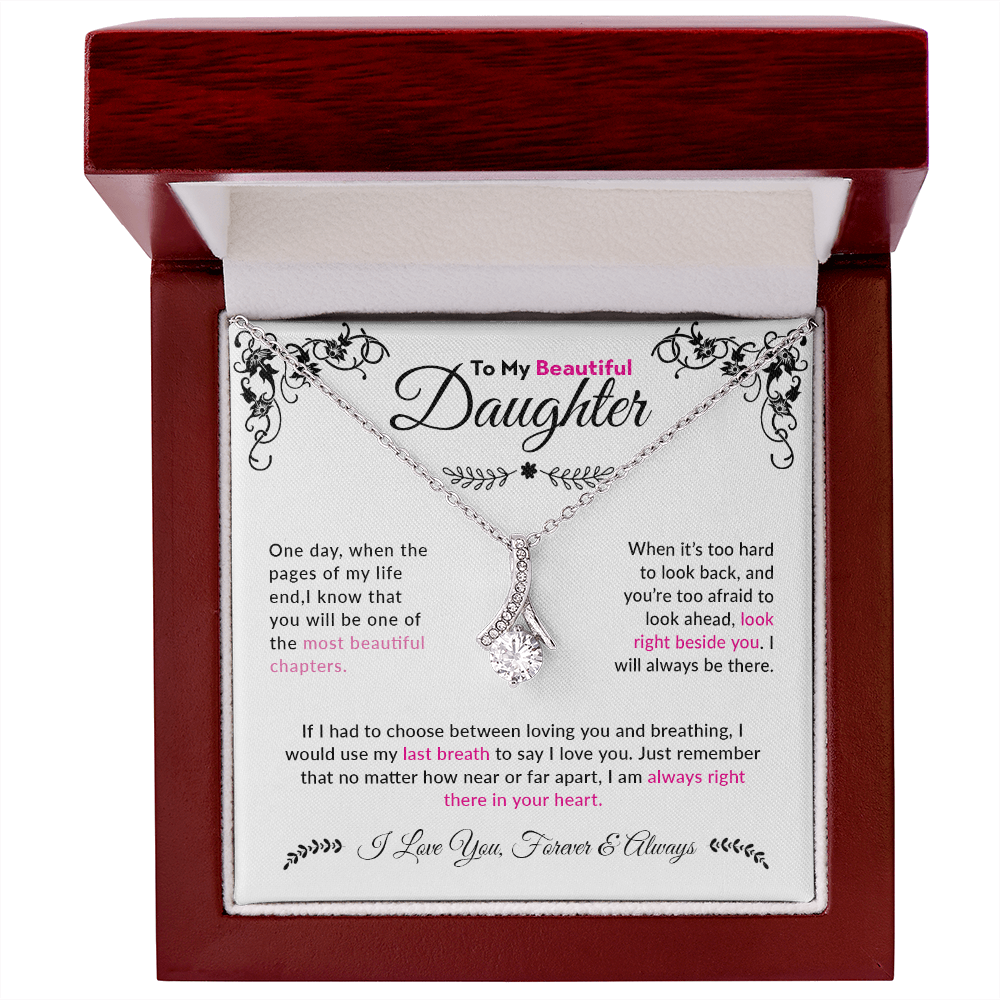 To My Beautiful Daughter | Alluring Beauty Necklace