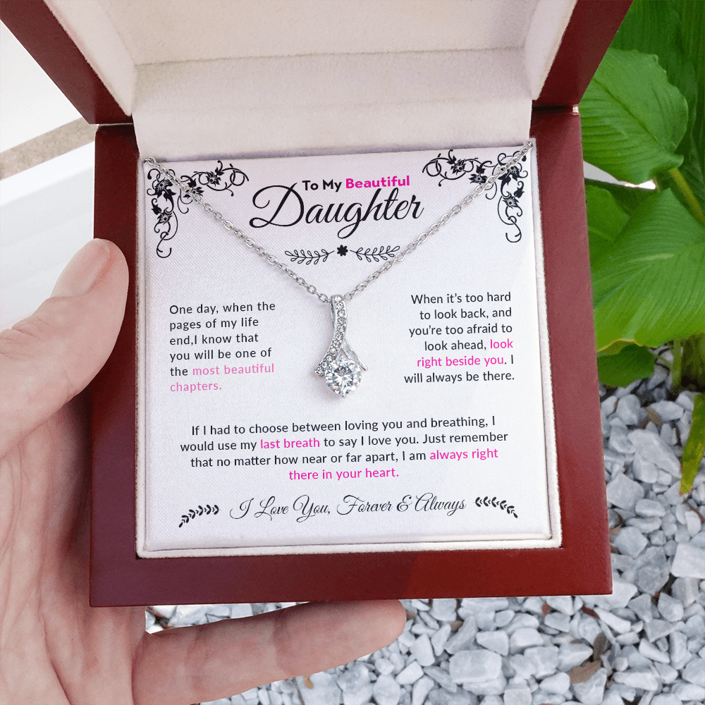 To My Beautiful Daughter | Alluring Beauty Necklace