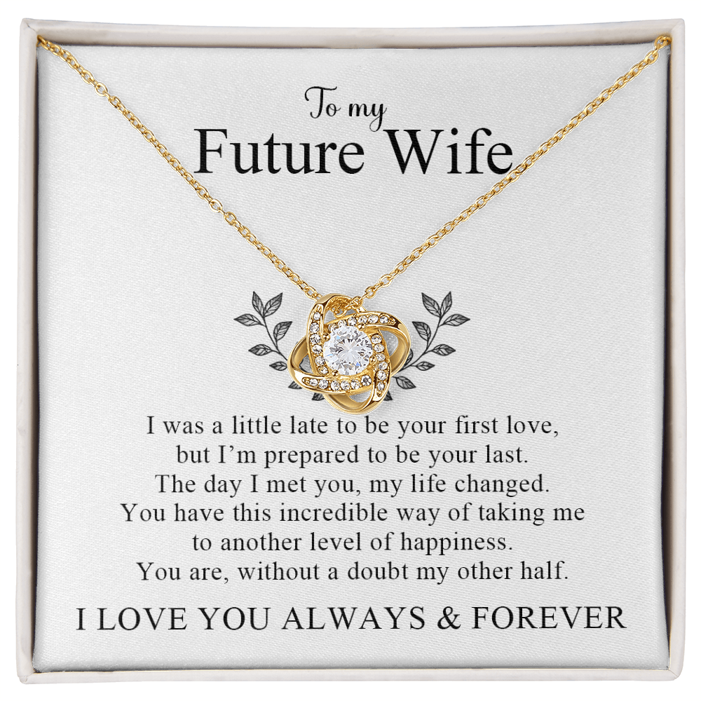 Unbreakable Bond | Love Knot Necklace Gift for Future Wife