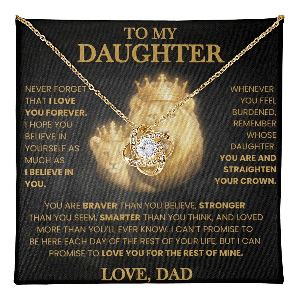 KEEPSAKE DAUGHTER GIFT FROM DAD "LOVED MORE THAN YOU KNOW" NECKLACE