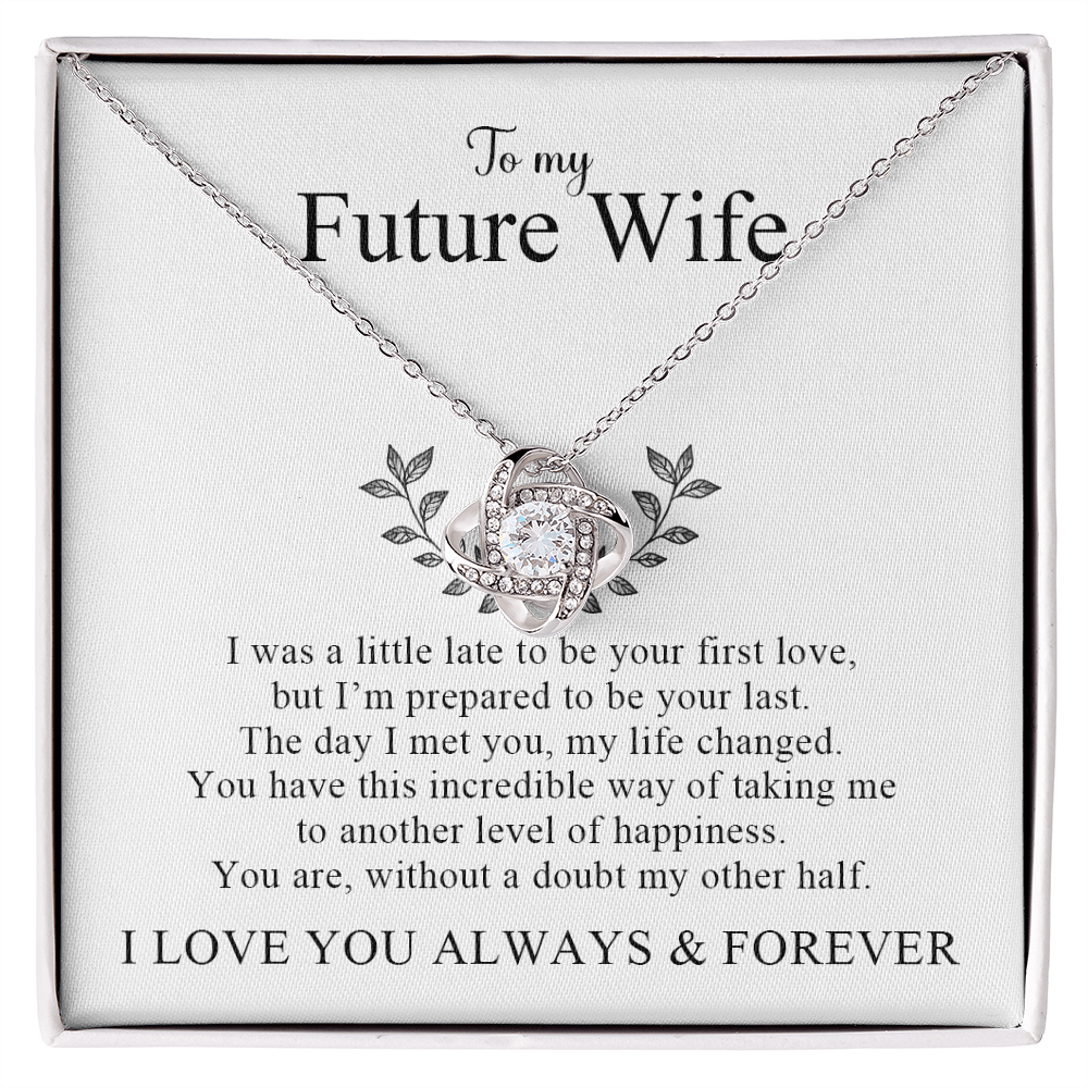 Unbreakable Bond | Love Knot Necklace Gift for Future Wife