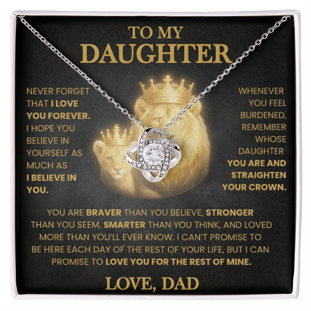 KEEPSAKE DAUGHTER GIFT FROM DAD "LOVED MORE THAN YOU KNOW" NECKLACE