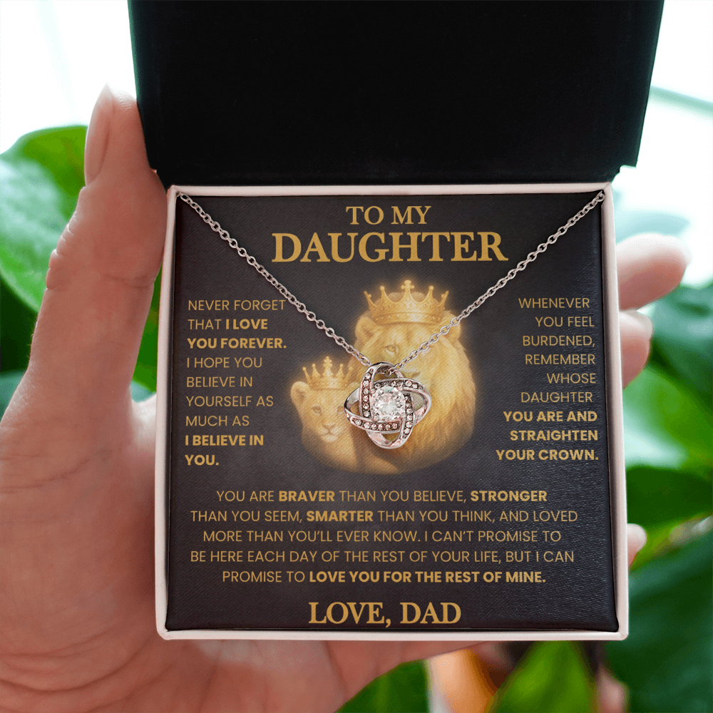 KEEPSAKE DAUGHTER GIFT FROM DAD "LOVED MORE THAN YOU KNOW" NECKLACE