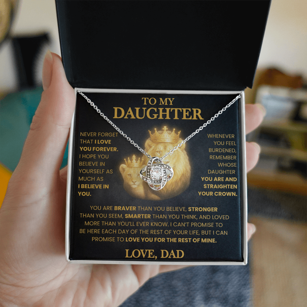 KEEPSAKE DAUGHTER GIFT FROM DAD "LOVED MORE THAN YOU KNOW" NECKLACE