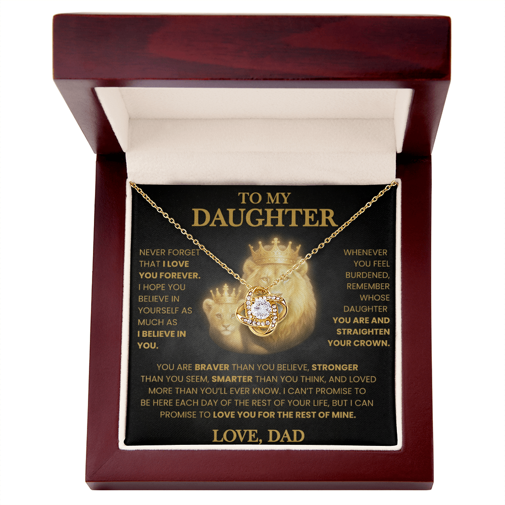 KEEPSAKE DAUGHTER GIFT FROM DAD "LOVED MORE THAN YOU KNOW" NECKLACE