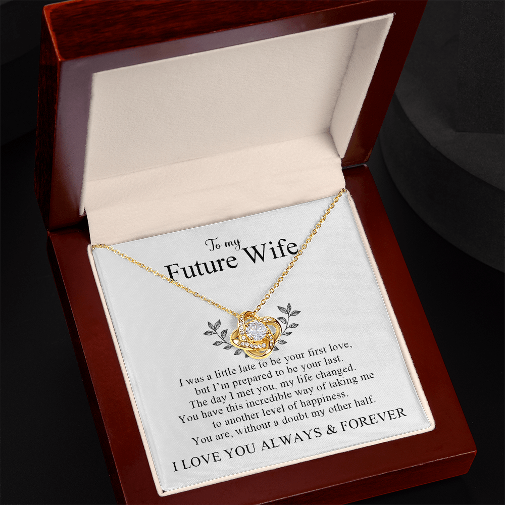 Unbreakable Bond | Love Knot Necklace Gift for Future Wife