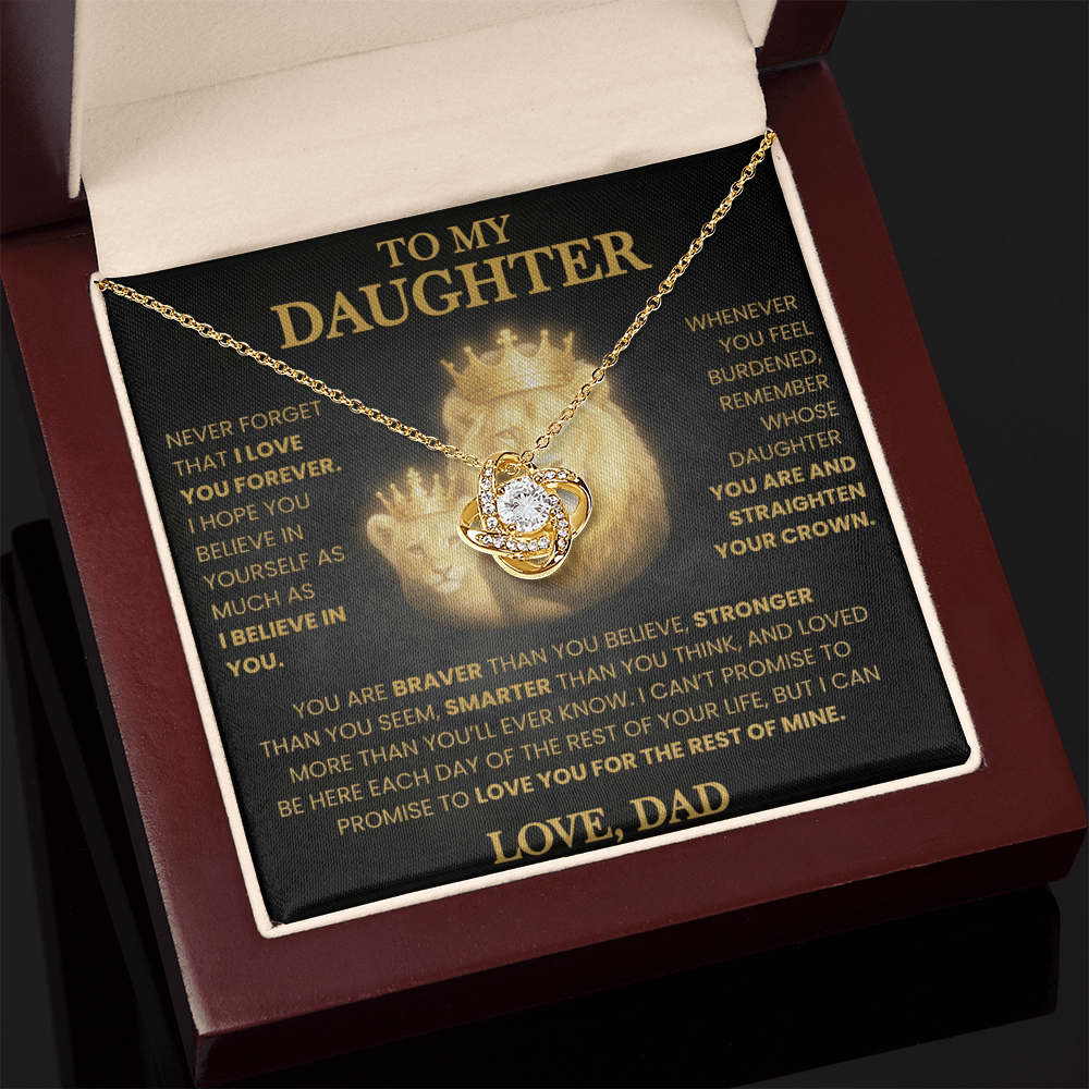 KEEPSAKE DAUGHTER GIFT FROM DAD "LOVED MORE THAN YOU KNOW" NECKLACE