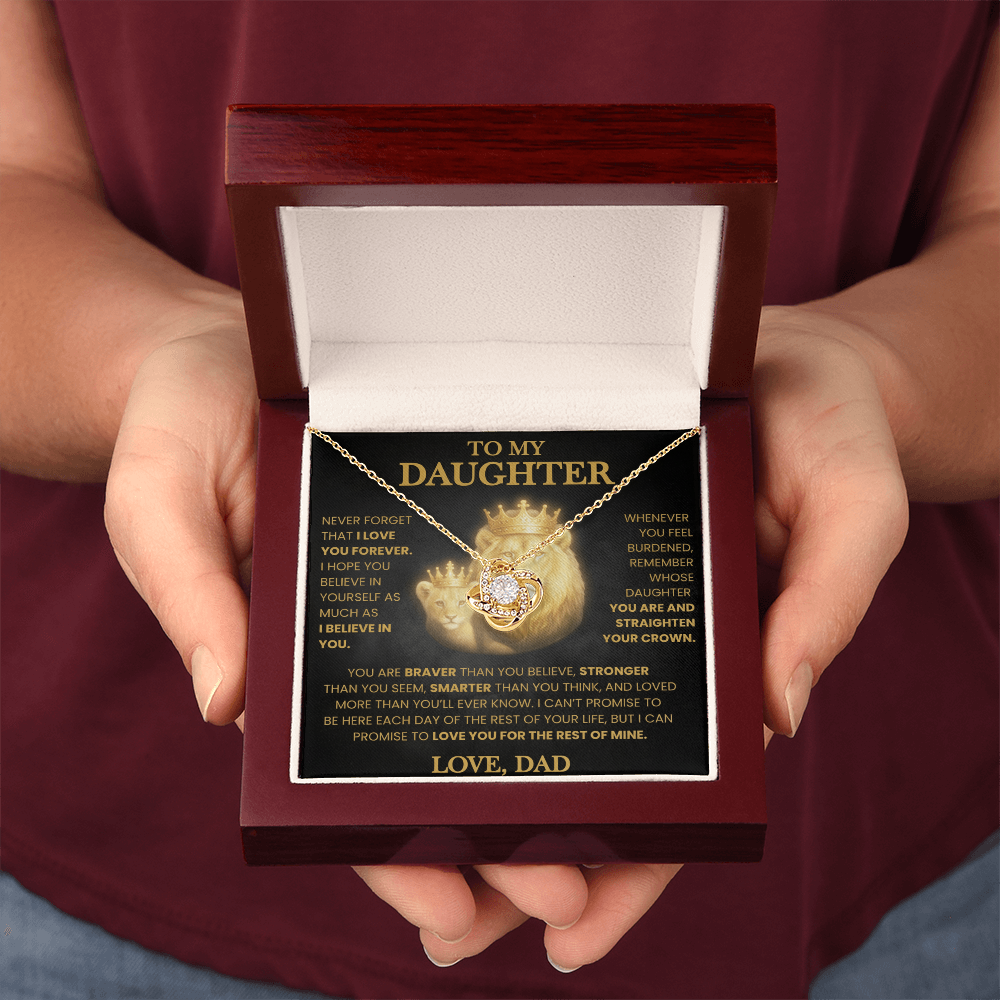 KEEPSAKE DAUGHTER GIFT FROM DAD "LOVED MORE THAN YOU KNOW" NECKLACE