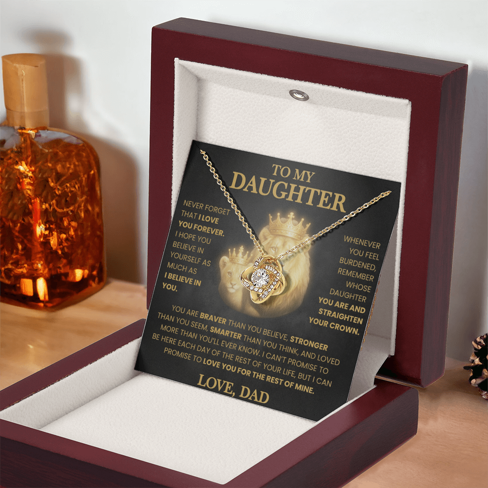 KEEPSAKE DAUGHTER GIFT FROM DAD "LOVED MORE THAN YOU KNOW" NECKLACE