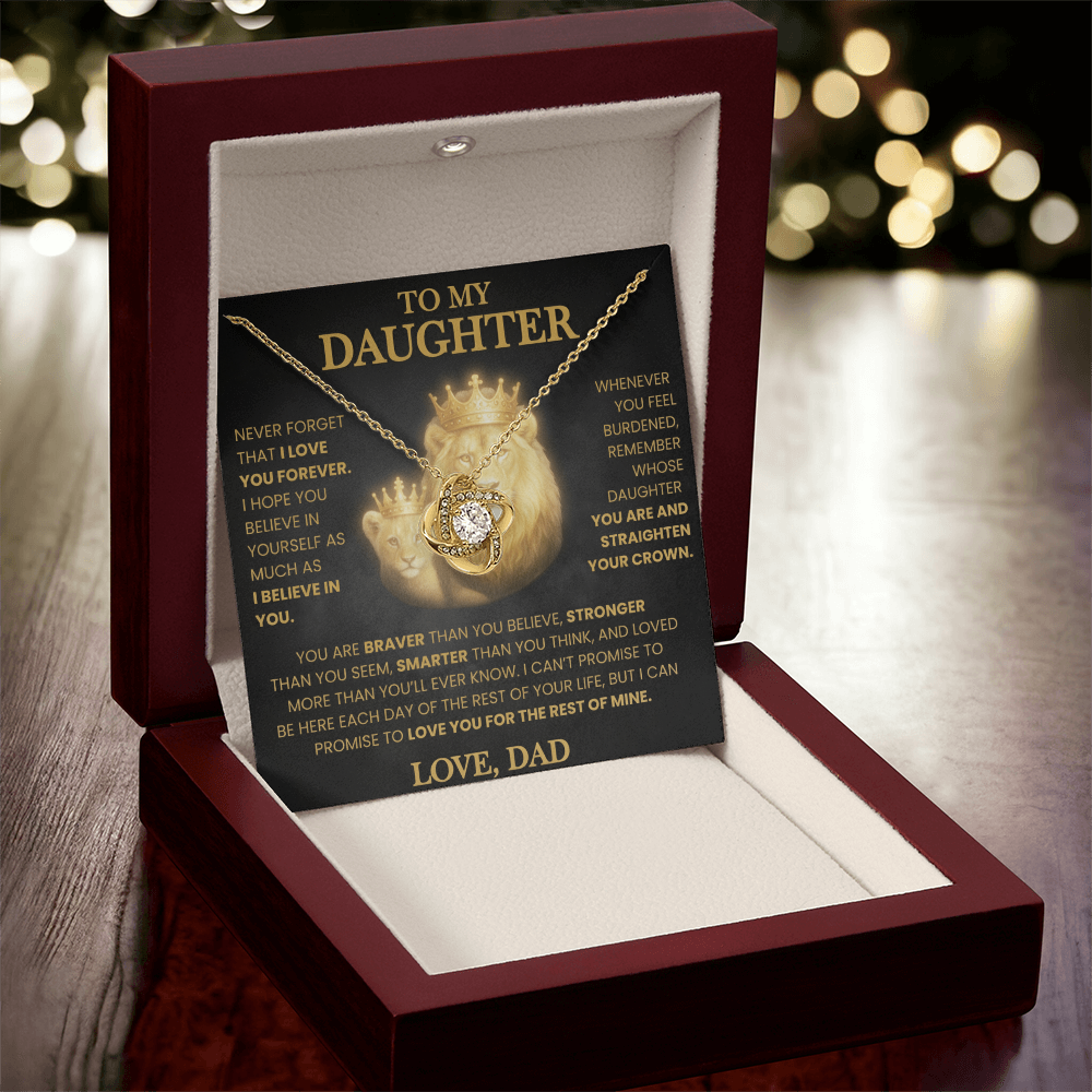 KEEPSAKE DAUGHTER GIFT FROM DAD "LOVED MORE THAN YOU KNOW" NECKLACE