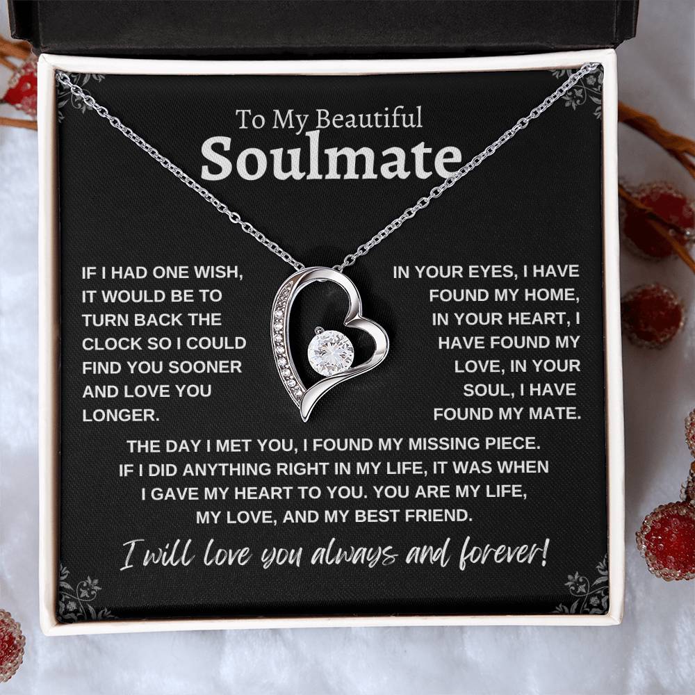 To My Beautiful Soulmate | Forever Love Necklace