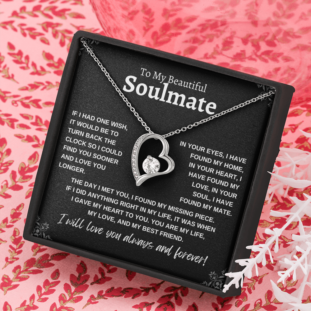 To My Beautiful Soulmate | Forever Love Necklace