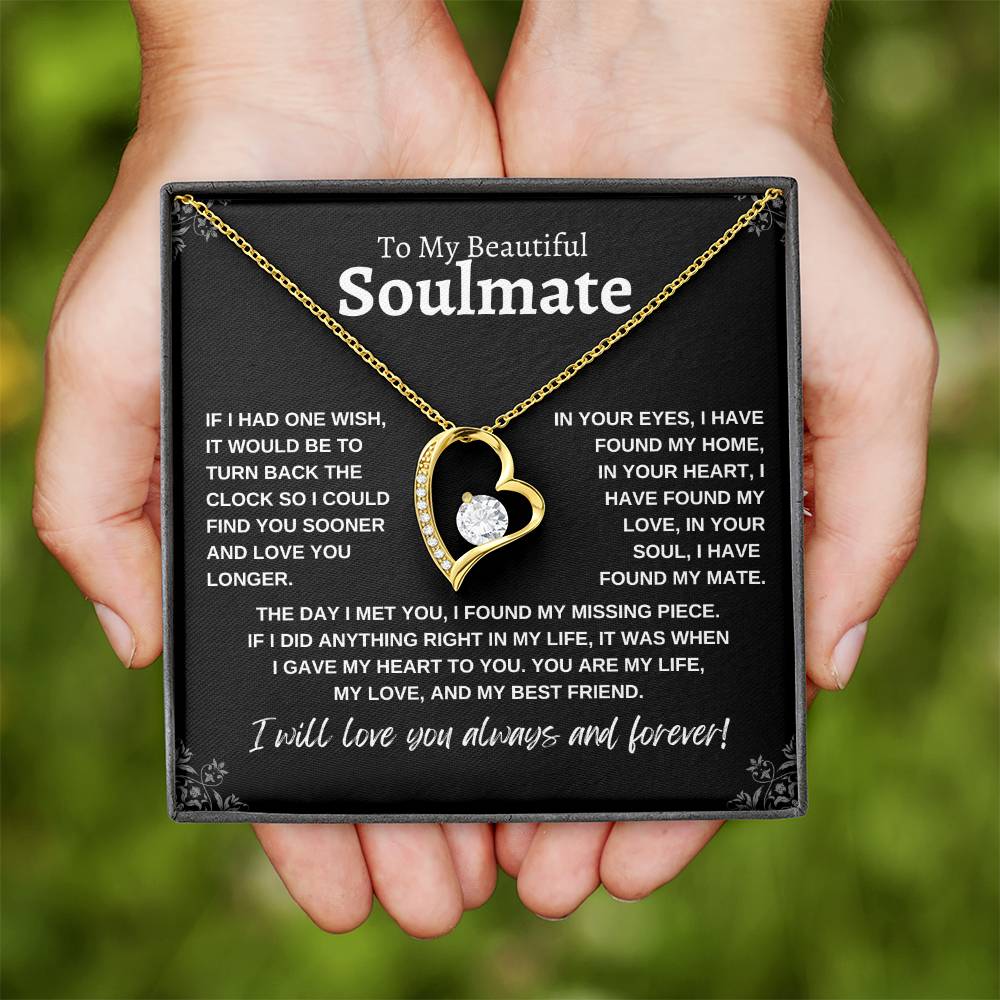 To My Beautiful Soulmate | Forever Love Necklace