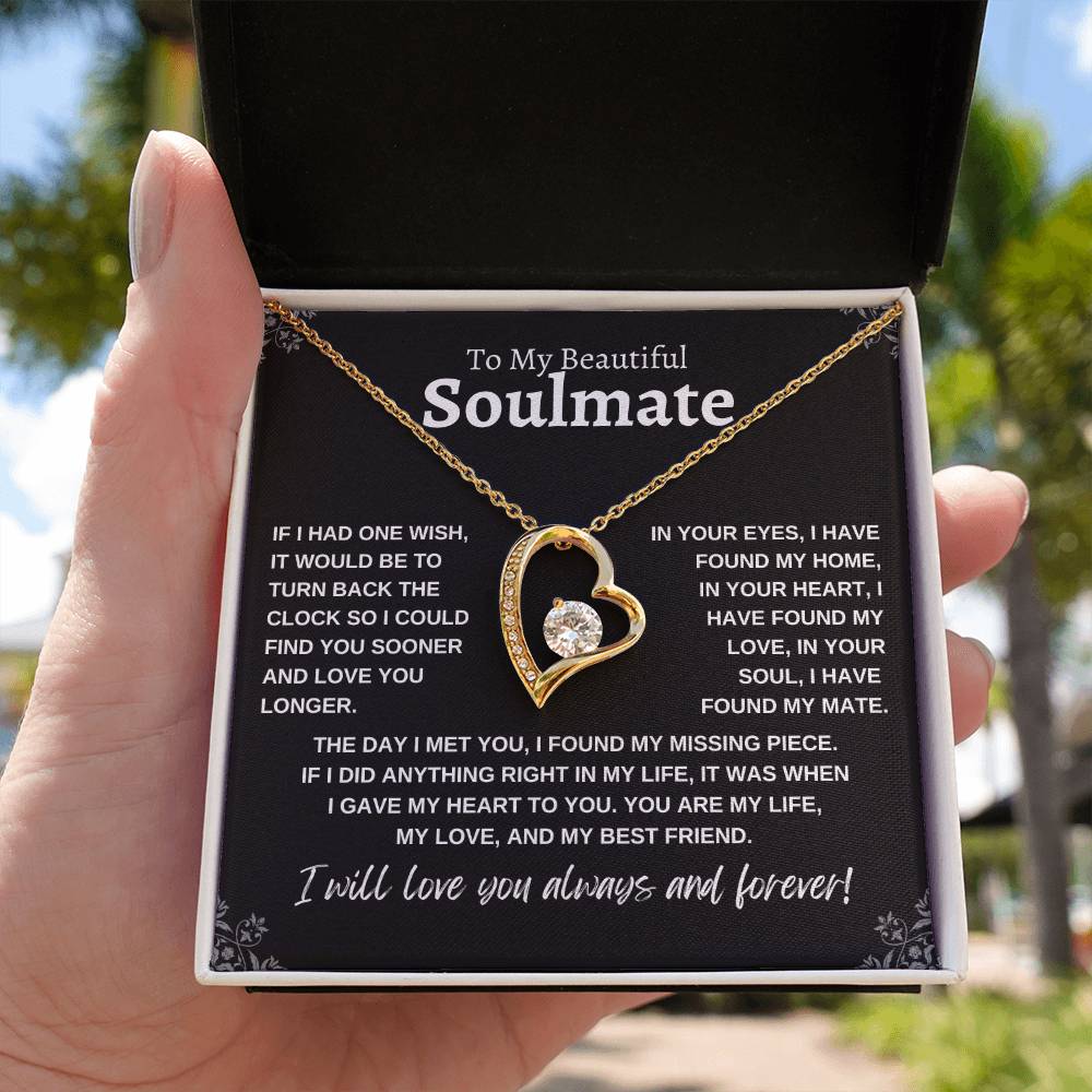 To My Beautiful Soulmate | Forever Love Necklace