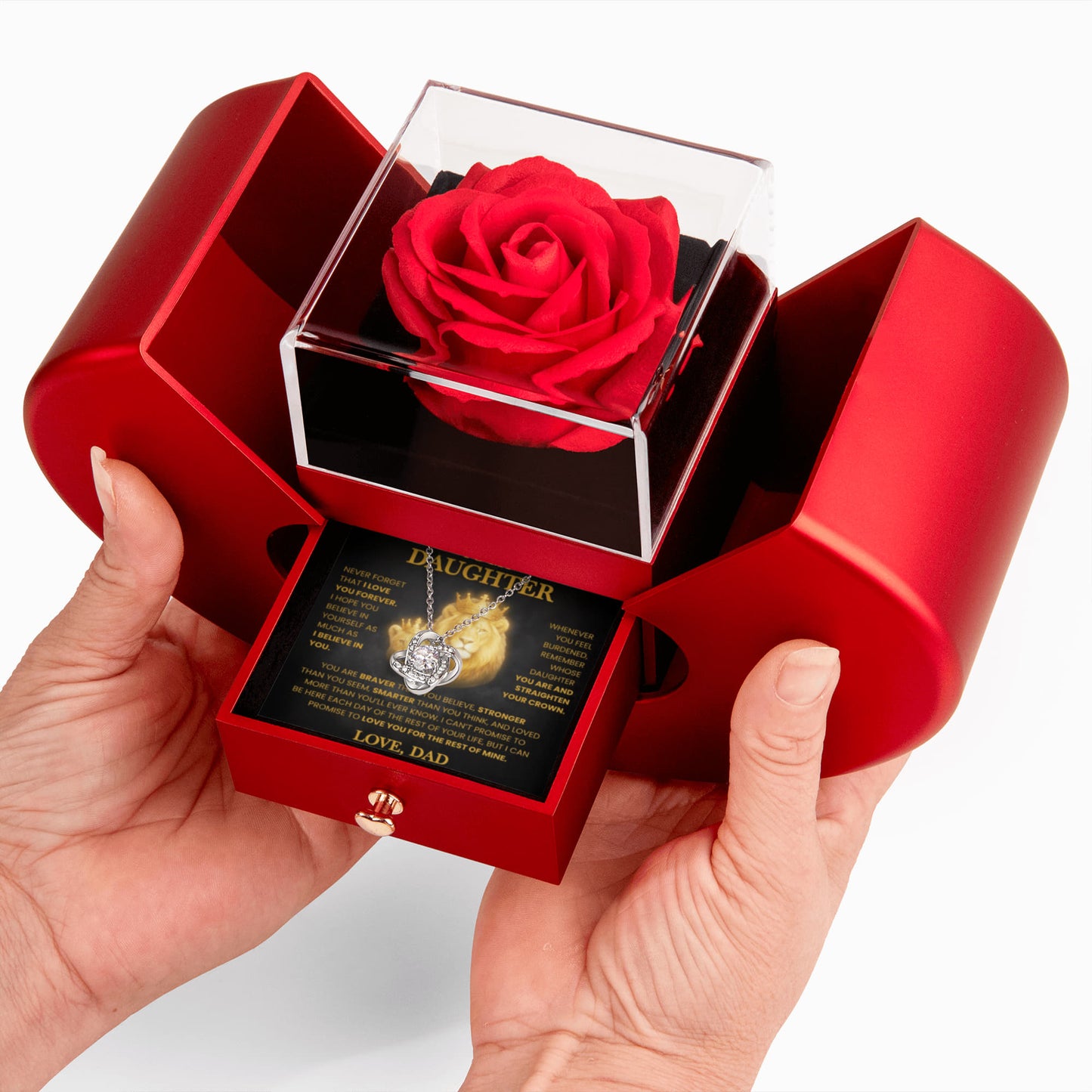 To My Daughter | "Dad's Love & Pride" Keepsake Necklace with Luxury Gift Box