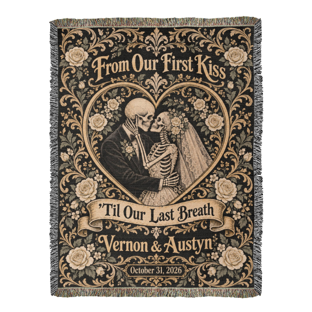 Gothic Wedding Gift | Woven Blanket